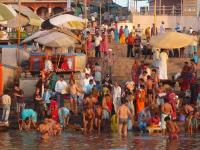 Bain Bénarès, Inde